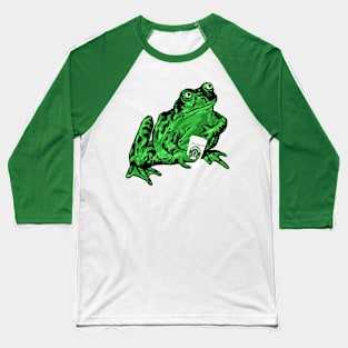 Lispe Frog with Coffee Baseball T-Shirt